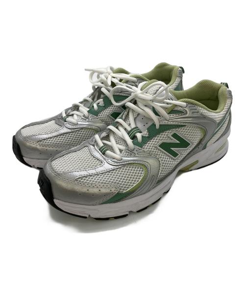 NEW BALANCE（ニューバランス）NEW BALANCE (ニューバランス) スニーカー グリーン×シルバー サイズ:29cmの古着・服飾アイテム