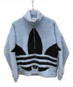 adidasアディダス）の古着「フリースジャケット」｜ブルー