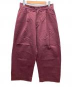 STUDIO NICHOLSONスタジオ ニコルソン）の古着「ワイドパンツ」｜レッド