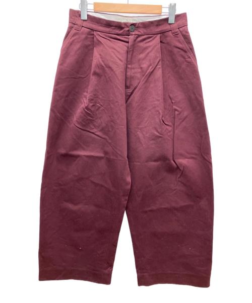 STUDIO NICHOLSON（スタジオ ニコルソン）STUDIO NICHOLSON (スタジオ ニコルソン) ワイドパンツ レッド サイズ:Mの古着・服飾アイテム