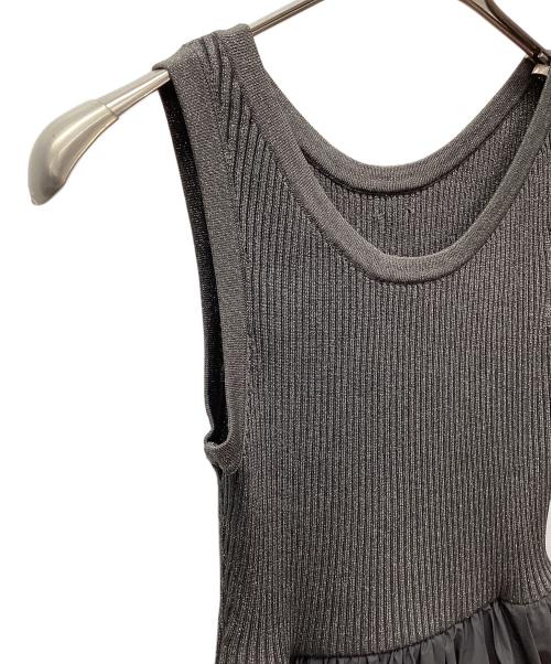 ARPEGE STORY（アルページュストーリー）ARPEGE STORY (アルページュストーリー) ラメニットドッキングワンピース グレー サイズ:Sの古着・服飾アイテム