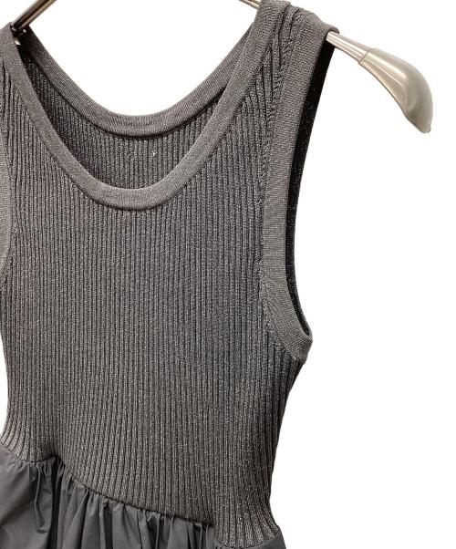 ARPEGE STORY（アルページュストーリー）ARPEGE STORY (アルページュストーリー) ラメニットドッキングワンピース グレー サイズ:Sの古着・服飾アイテム