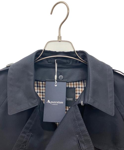 Aquascutum（アクアスキュータム）Aquascutum (アクアスキュータム) トレンチコート ブラック サイズ:12の古着・服飾アイテム