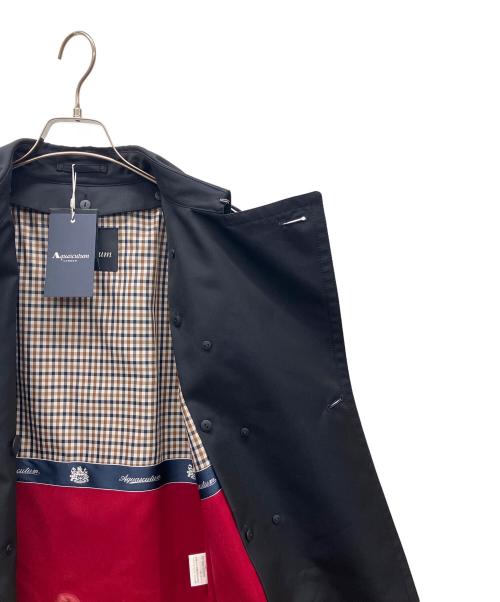 Aquascutum（アクアスキュータム）Aquascutum (アクアスキュータム) トレンチコート ブラック サイズ:12の古着・服飾アイテム