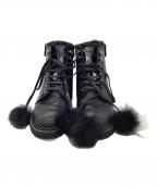 JIMMY CHOOジミーチュウ）の古着「SNOW FLAT」｜ブラック