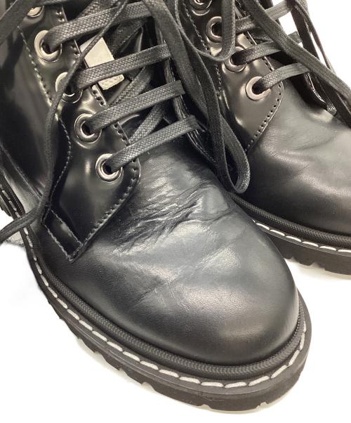 JIMMY CHOO（ジミーチュウ）JIMMY CHOO (ジミーチュウ) SNOW FLAT ブラック サイズ:36 1/2の古着・服飾アイテム