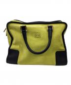 LOEWEロエベ）の古着「ハンドバッグ」｜ブラック×黄緑