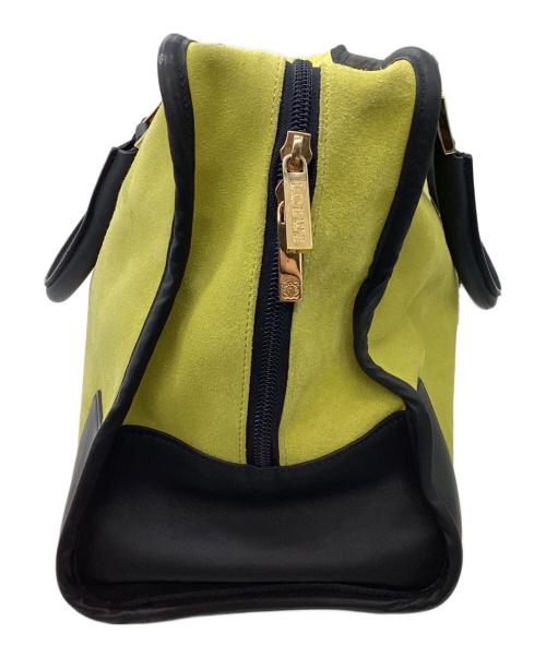 LOEWE（ロエベ）LOEWE (ロエベ) ハンドバッグ ブラック×黄緑の古着・服飾アイテム