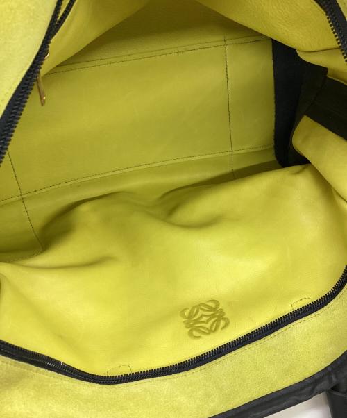 LOEWE（ロエベ）LOEWE (ロエベ) ハンドバッグ ブラック×黄緑の古着・服飾アイテム