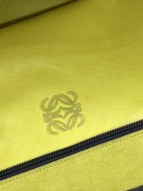 LOEWE（ロエベ）LOEWE (ロエベ) ハンドバッグ ブラック×黄緑の古着・服飾アイテム