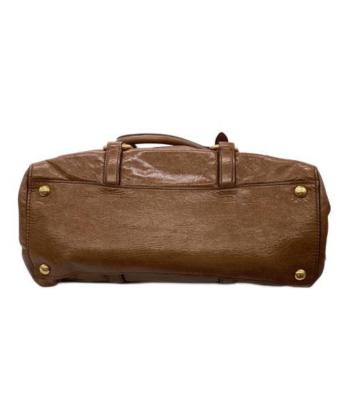 MIU MIU（ミュウミュウ）MIU MIU (ミュウミュウ) 2WAYバッグ ブラウンの古着・服飾アイテム