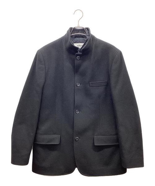 VERSACE（ヴェルサーチェ）VERSACE (ヴェルサーチェ) コート ブラック サイズ:Lの古着・服飾アイテム
