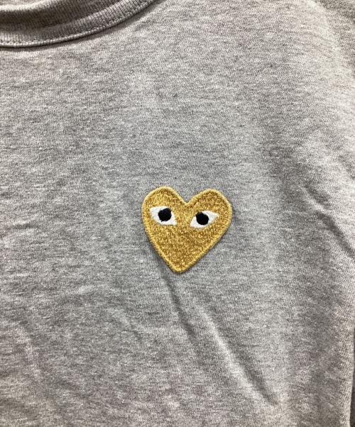 COMME des GARCONS PLAY（コム・デ・ギャルソン・プレイ）COMME des GARCONS PLAY (コム・デ・ギャルソン・プレイ) 半袖カットソー グレー サイズ:Lの古着・服飾アイテム