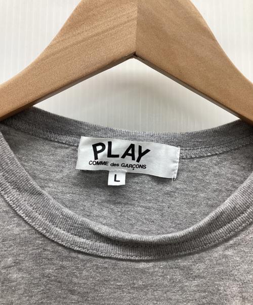 COMME des GARCONS PLAY（コム・デ・ギャルソン・プレイ）COMME des GARCONS PLAY (コム・デ・ギャルソン・プレイ) 半袖カットソー グレー サイズ:Lの古着・服飾アイテム