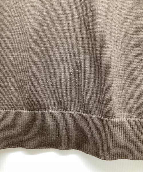 maison kitsune（メゾンキツネ）maison kitsune (メゾンキツネ) 薄手カーディガン ブラウン サイズ:Lの古着・服飾アイテム