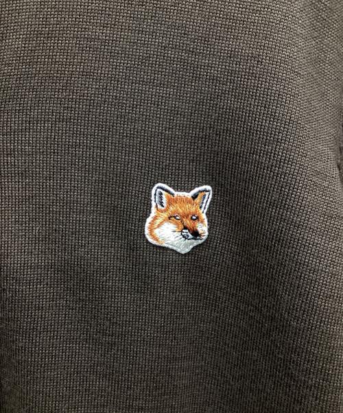 maison kitsune（メゾンキツネ）maison kitsune (メゾンキツネ) 薄手カーディガン ブラウン サイズ:Lの古着・服飾アイテム