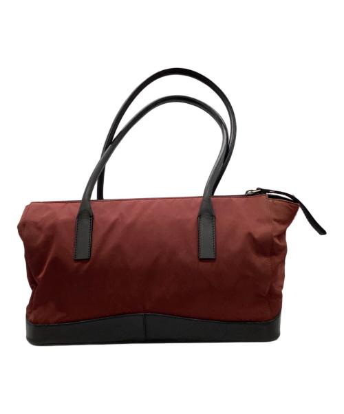 PRADA（プラダ）PRADA (プラダ) ナイロンショルダーバッグ レッドの古着・服飾アイテム