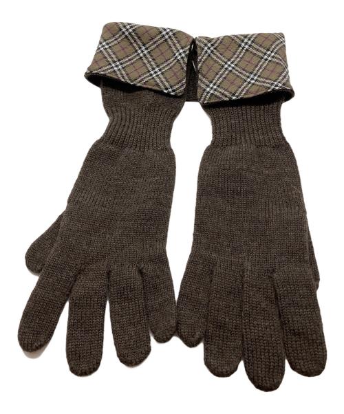 BURBERRY BLUE LABEL（バーバリー ブルー レーベル）BURBERRY BLUE LABEL (バーバリーロンドンブルーレーベル) 手袋 ブラウンの古着・服飾アイテム