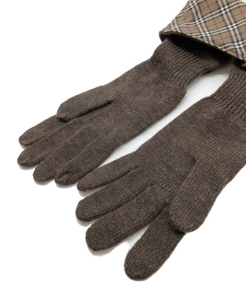 BURBERRY BLUE LABEL（バーバリー ブルー レーベル）BURBERRY BLUE LABEL (バーバリーロンドンブルーレーベル) 手袋 ブラウンの古着・服飾アイテム
