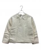 DRAWERドゥロワー）の古着「長袖ブラウス」｜ホワイト