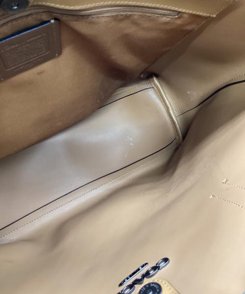 COACH（コーチ）COACH (コーチ) ハンドバッグ ベージュの古着・服飾アイテム