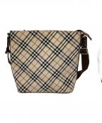 BURBERRY BLUE LABELバーバリーロンドンブルーレーベル）の古着「ショルダーバッグ」｜ベージュ