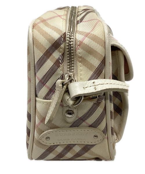 BURBERRY BLUE LABEL（バーバリーロンドンブルーレーベル）BURBERRY BLUE LABEL (バーバリーロンドンブルーレーベル) ショルダーバッグ ピンク×ホワイトの古着・服飾アイテム