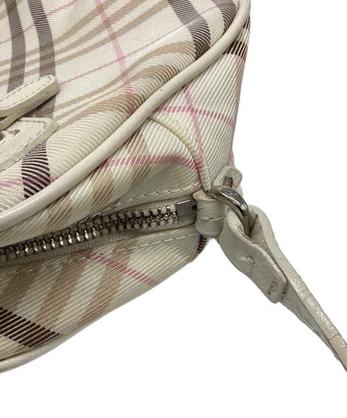 BURBERRY BLUE LABEL（バーバリーロンドンブルーレーベル）BURBERRY BLUE LABEL (バーバリーロンドンブルーレーベル) ショルダーバッグ ピンク×ホワイトの古着・服飾アイテム