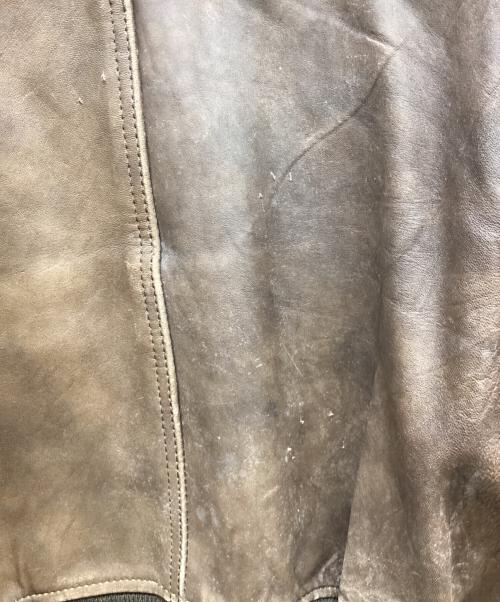 FLYERS（フライヤーズ）FLYERS (フライヤーズ) レザージャケット ブラウン サイズ:Mの古着・服飾アイテム