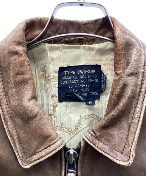 FLYERS（フライヤーズ）FLYERS (フライヤーズ) レザージャケット ブラウン サイズ:Mの古着・服飾アイテム