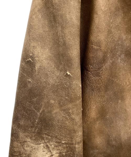 FLYERS（フライヤーズ）FLYERS (フライヤーズ) レザージャケット ブラウン サイズ:Mの古着・服飾アイテム