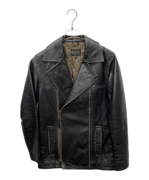 KAPEARLA（カペアーラ）KAPEARLA (カペアーラ) レザージャケット ブラック サイズ:Mの古着・服飾アイテム