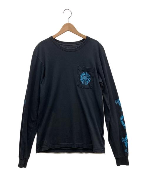 CHROME HEARTS（クロムハーツ）CHROME HEARTS (クロムハーツ) CEMETERY CROSS 3 カットソー ブラック サイズ:Mの古着・服飾アイテム