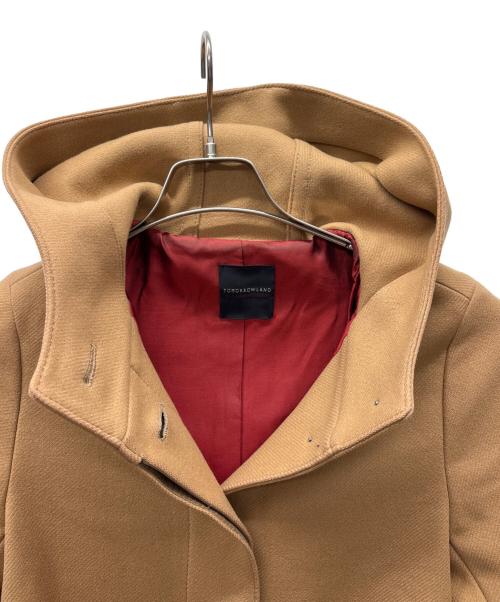 TOMORROW LAND collection（トゥモローランドコレクション）TOMORROW LAND collection (トゥモローランドコレクション) フード付コート ライトブラウン サイズ:38の古着・服飾アイテム