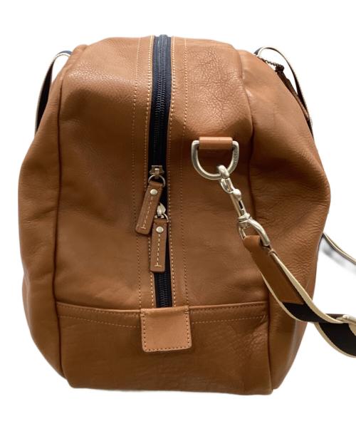 COACH（コーチ）COACH (コーチ) ボストンバッグ ブラウン×ネイビーの古着・服飾アイテム