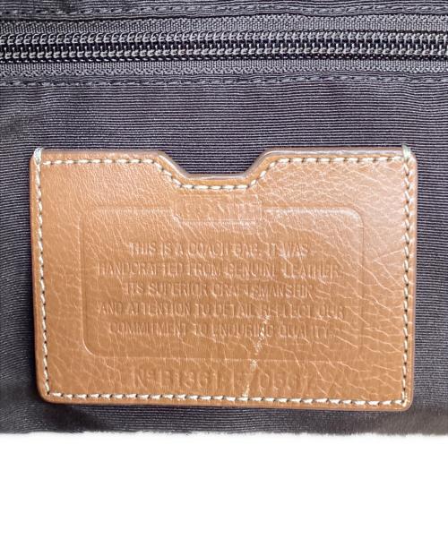 COACH（コーチ）COACH (コーチ) ボストンバッグ ブラウン×ネイビーの古着・服飾アイテム