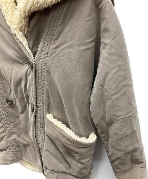 DIESEL（ディーゼル）DIESEL (ディーゼル) モッズコート ベージュ×ライトグレー サイズ:XXSの古着・服飾アイテム