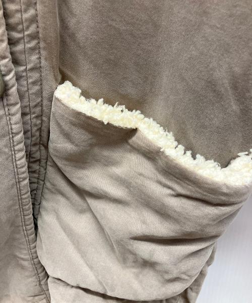 DIESEL（ディーゼル）DIESEL (ディーゼル) モッズコート ベージュ×ライトグレー サイズ:XXSの古着・服飾アイテム