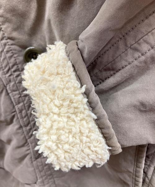 DIESEL（ディーゼル）DIESEL (ディーゼル) モッズコート ベージュ×ライトグレー サイズ:XXSの古着・服飾アイテム