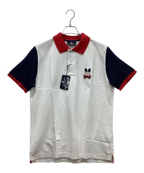 Psycho Bunny（サイコ バニー）Psycho Bunny (サイコ バニー) ゴルフウェア(トップス) レッド×ホワイト サイズ:L 未使用品の古着・服飾アイテム