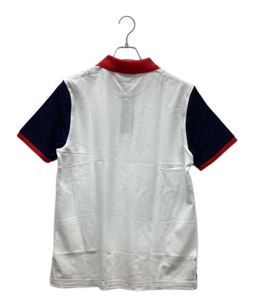 Psycho Bunny（サイコ バニー）Psycho Bunny (サイコ バニー) ゴルフウェア(トップス) レッド×ホワイト サイズ:L 未使用品の古着・服飾アイテム