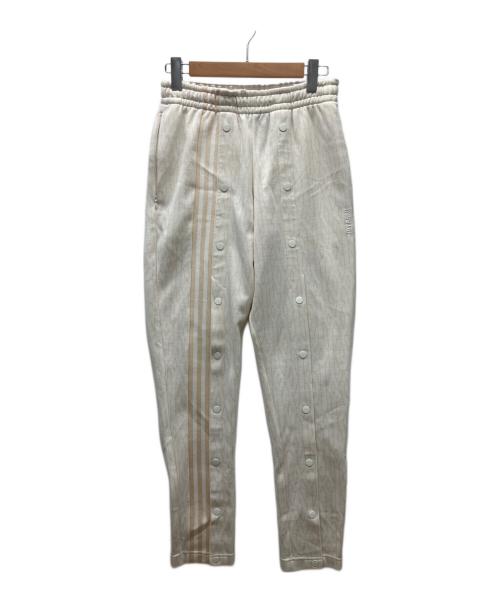 adidas（アディダス）adidas (アディダス) トラックパンツ ベージュ×ホワイト サイズ:Sの古着・服飾アイテム