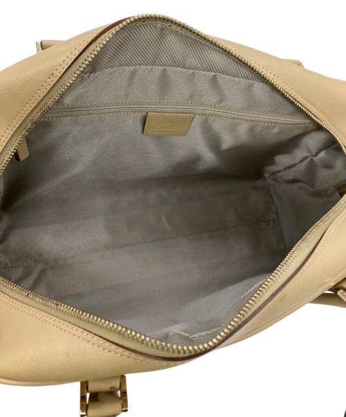 GUCCI（グッチ）GUCCI (グッチ) ボストンバッグ ベージュの古着・服飾アイテム