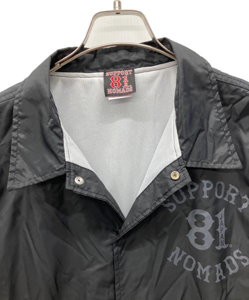 SUPPORT 81（サポート81）SUPPORT 81 (サポート81) コーチジャケット ブラック サイズ:XLの古着・服飾アイテム