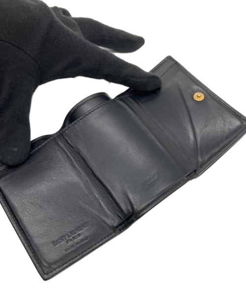 Saint Laurent Paris（サンローランパリ）Saint Laurent Paris (サンローランパリ) 3つ折り財布 ブラックの古着・服飾アイテム