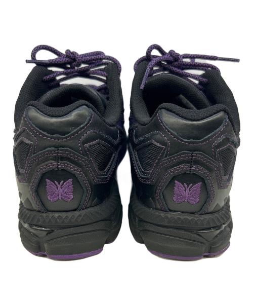asics（アシックス）asics (アシックス) Needles (ニードルズ) スニーカー パープル×ブラック サイズ:27cmの古着・服飾アイテム