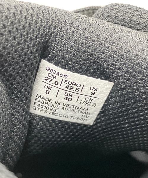 asics（アシックス）asics (アシックス) スニーカー パープル×グレー サイズ:27cmの古着・服飾アイテム