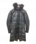 ISAMU KATAYAMA BACKLASHイサムカタヤマ・バックラッシュ）の古着「レザーダウンコート」｜ブラック