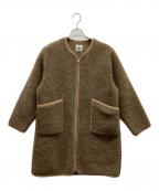 coldbreakerコールドブレーカー）の古着「ノーカラーコート」｜ブラウン