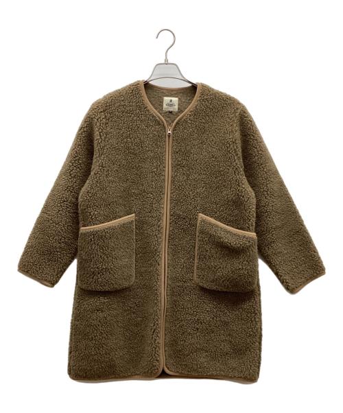 coldbreaker（コールドブレーカー）coldbreaker (コールドブレーカー) ノーカラーコート ブラウン サイズ:Sの古着・服飾アイテム